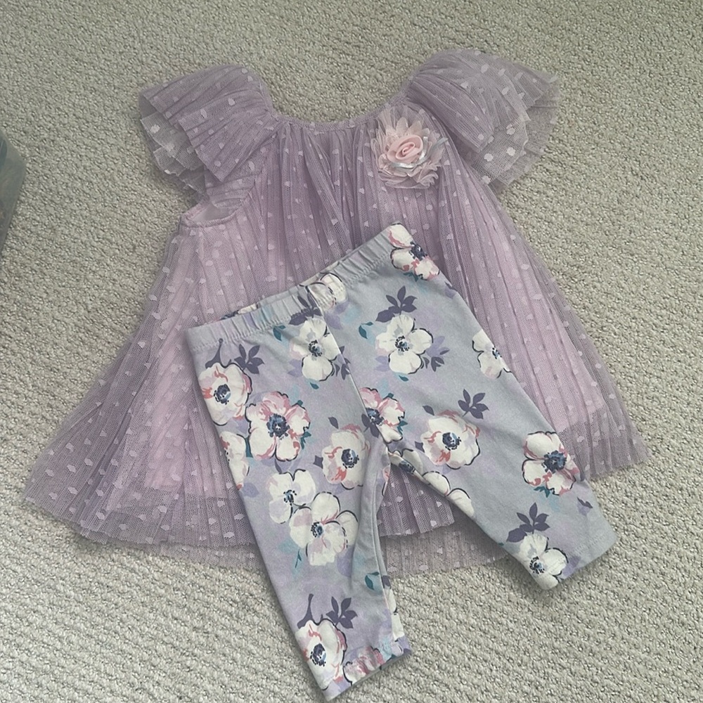 Lavender Baby Girl Outfit